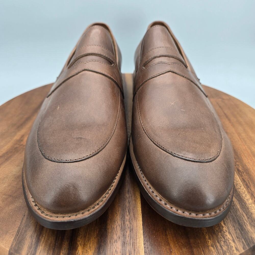 Thursday Boot Co. Lincoln Penny Loafers Mens 13 Brown Slip On Dress Shoes - Picture 2 of 8